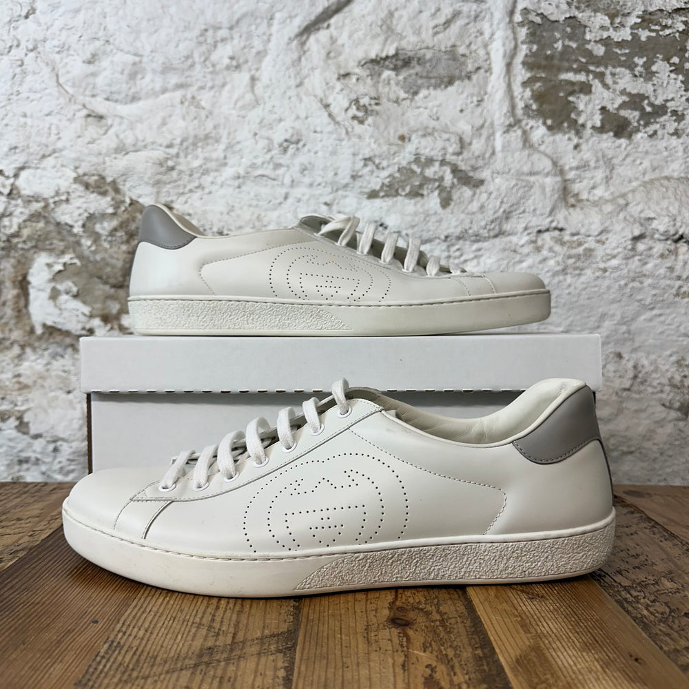 Gucci Ace Interlocking G White Low Sneaker Sz 13 No Box