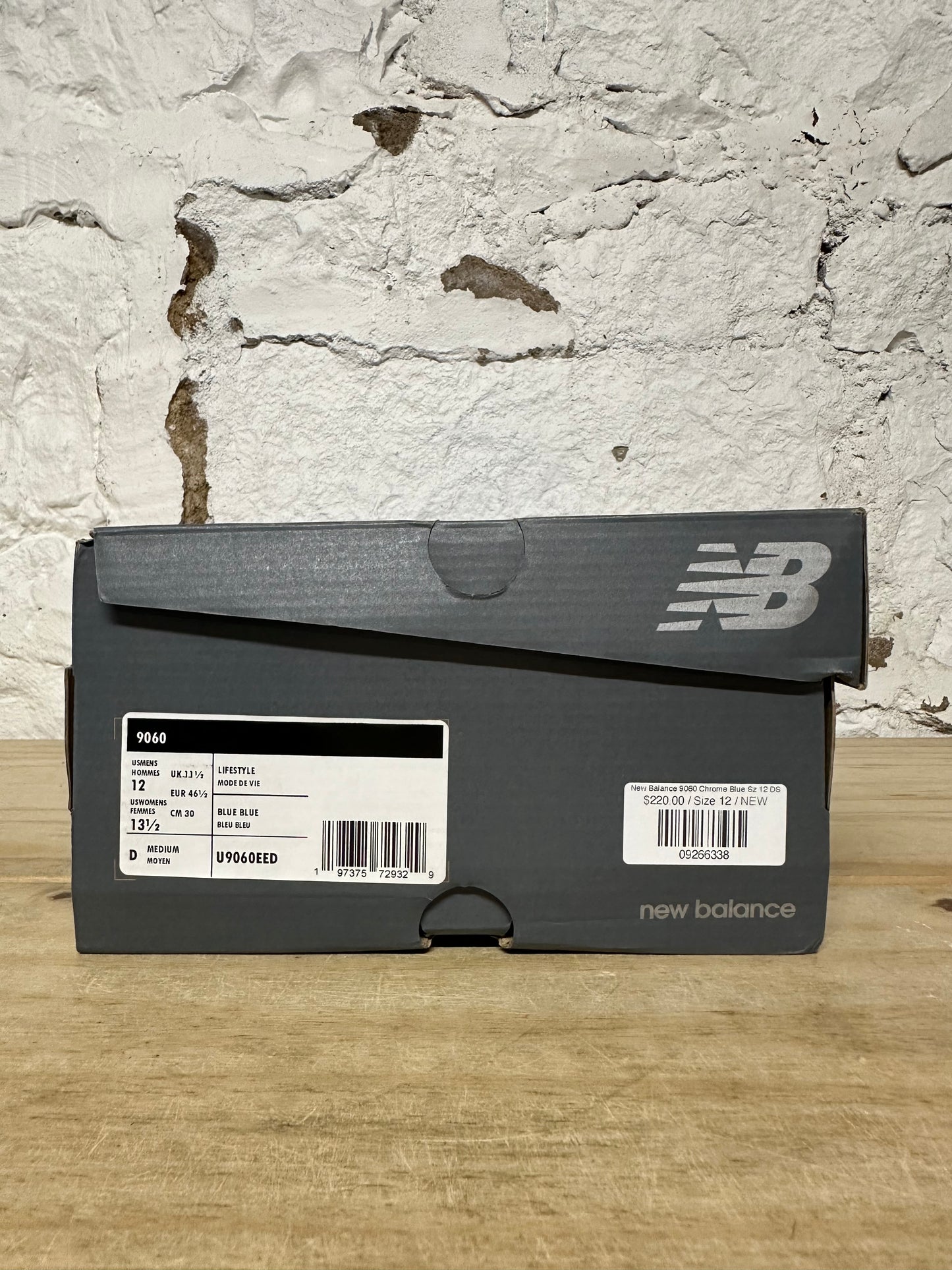 New Balance 9060 Chrome Blue Sz 12 DS