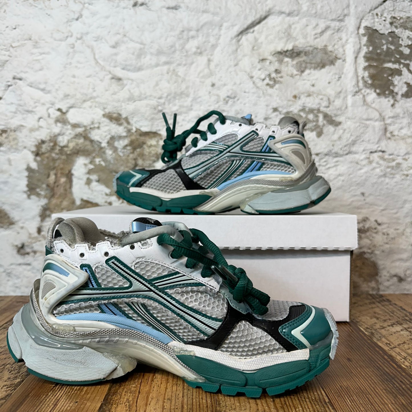 Balenciaga Runner Blue Grey Sneaker Sz 5 (37)