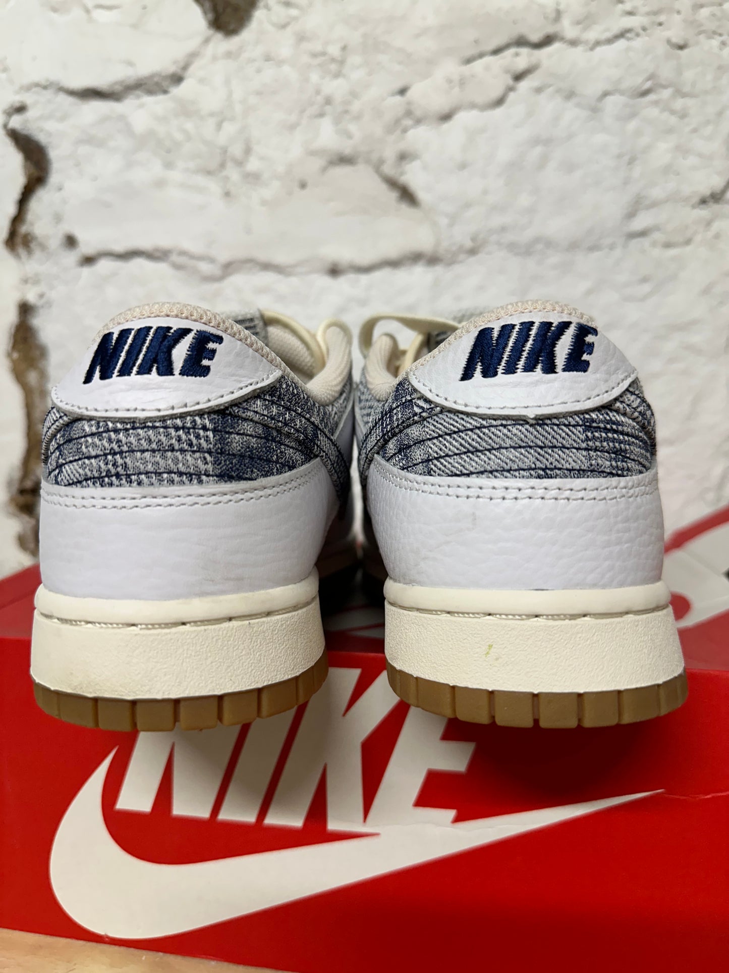 Nike Dunk Low Denim White Sz 10