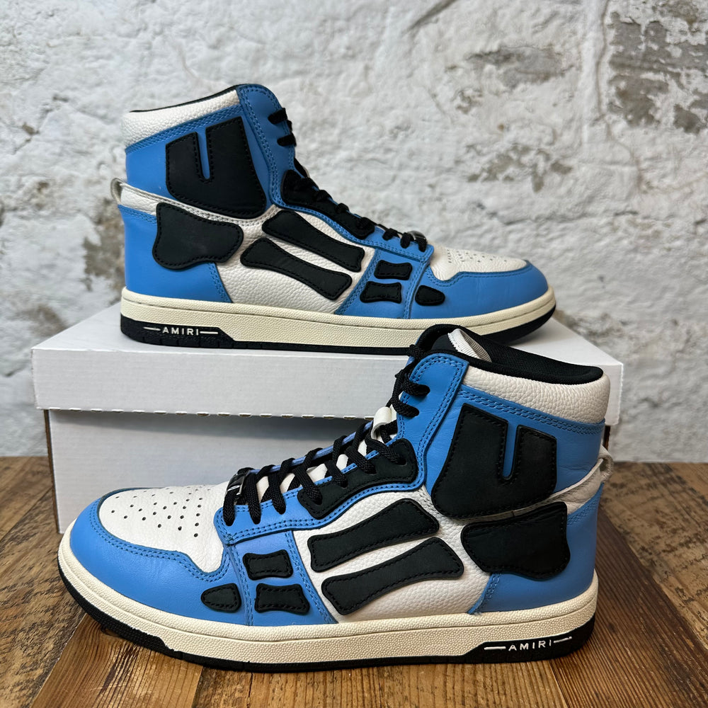 Amiri Black Skeleton High Blue White Sneaker Sz 10 (43) No Box