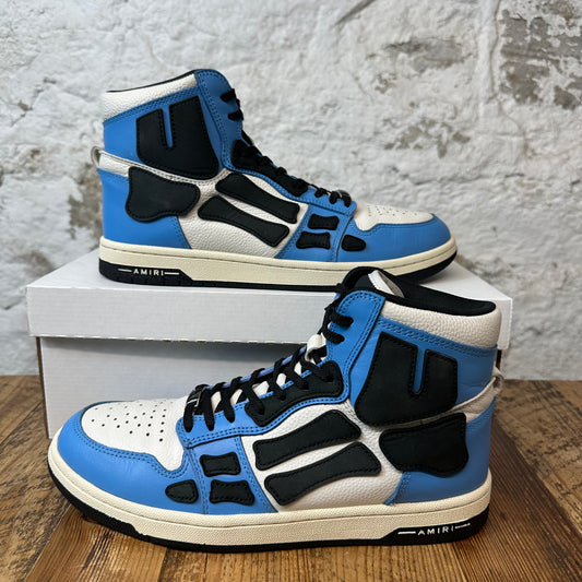 Amiri Black Skeleton High Blue White Sneaker Sz 10 (43) No Box