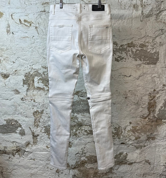Amiri MX2 White Patch White Denim Jeans Sz 31