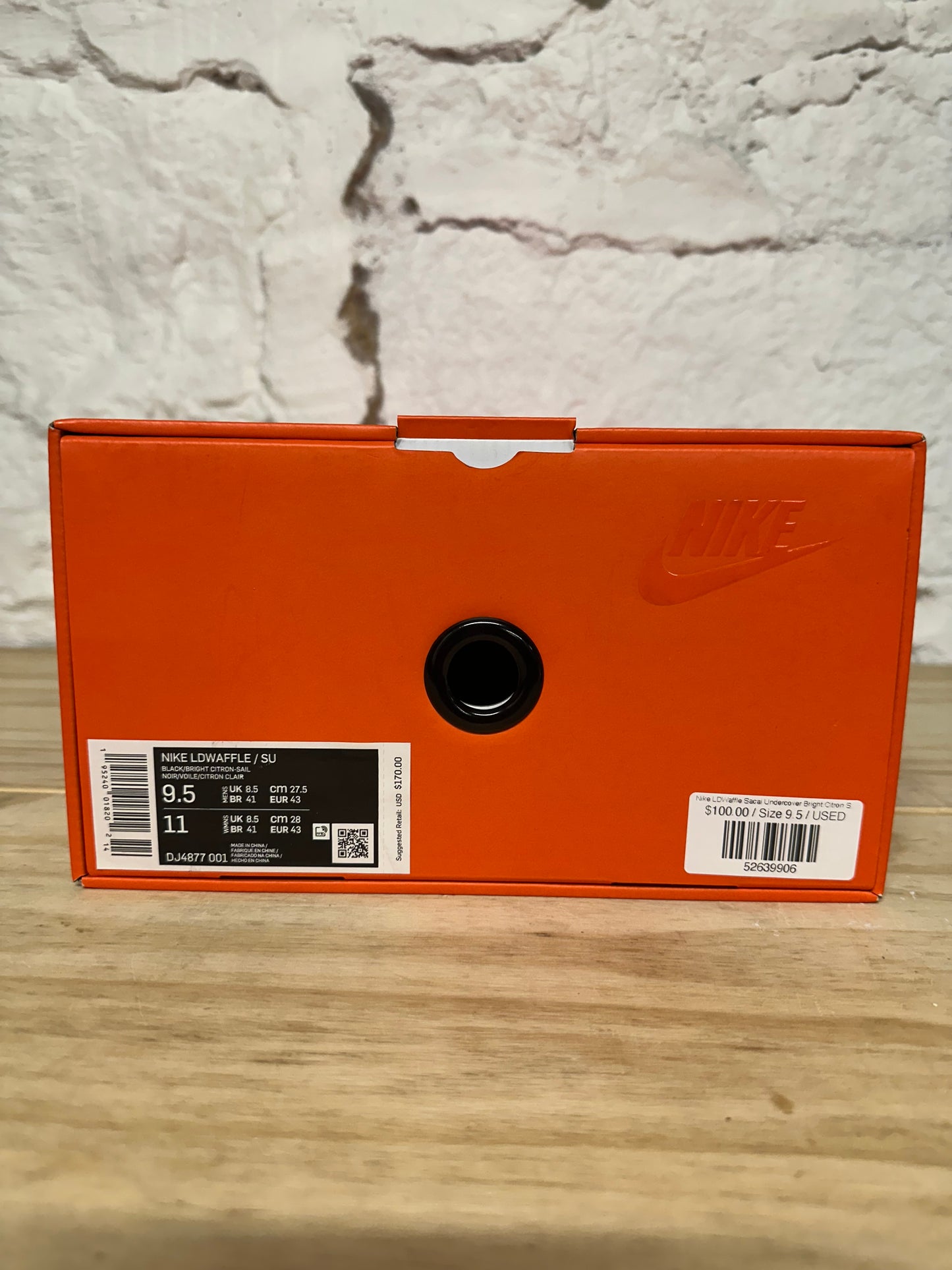 Nike LD Waffle Sacai Undercover Bright Citron Sz 9.5