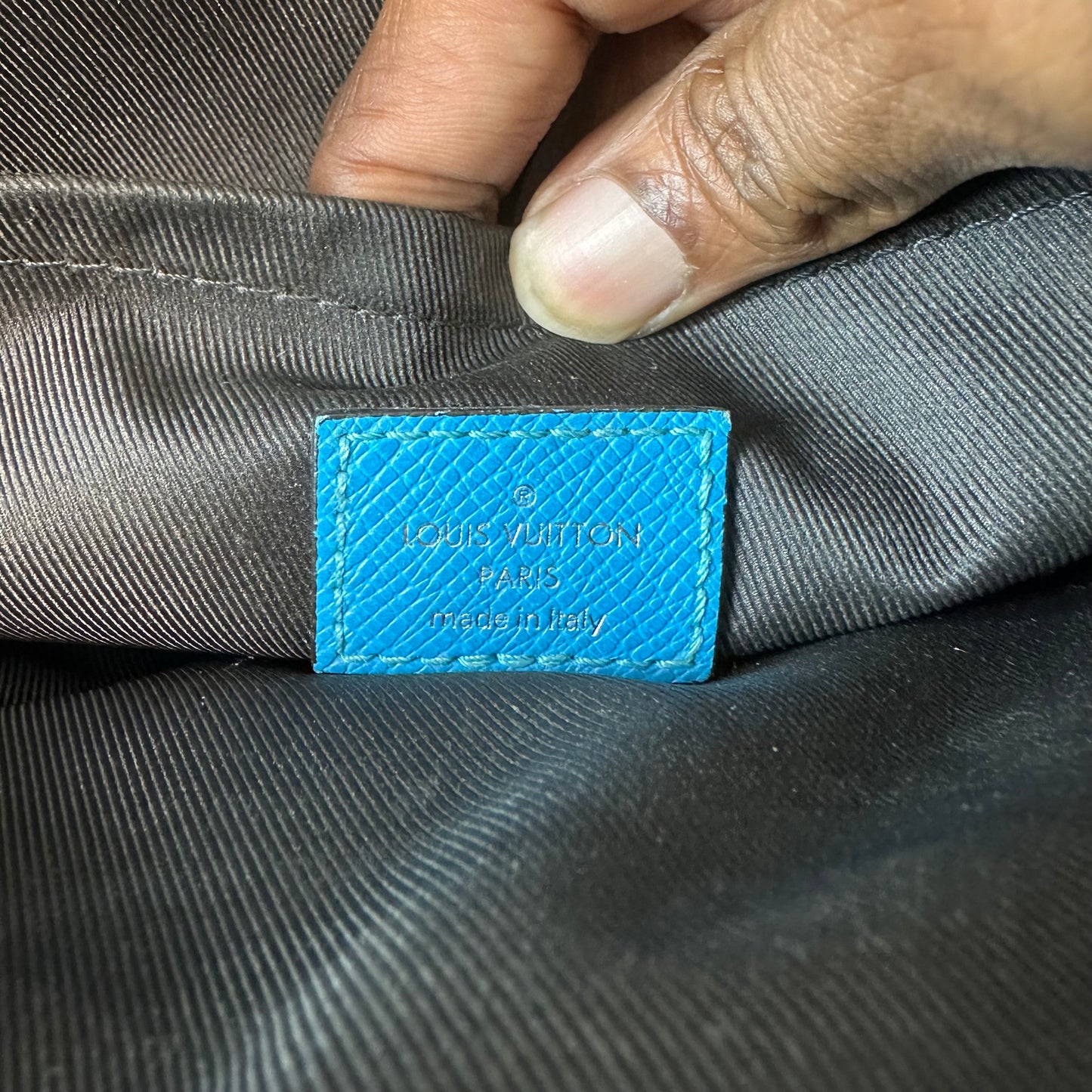 Louis Vuitton Taurillon Turquoise Messenger Bag