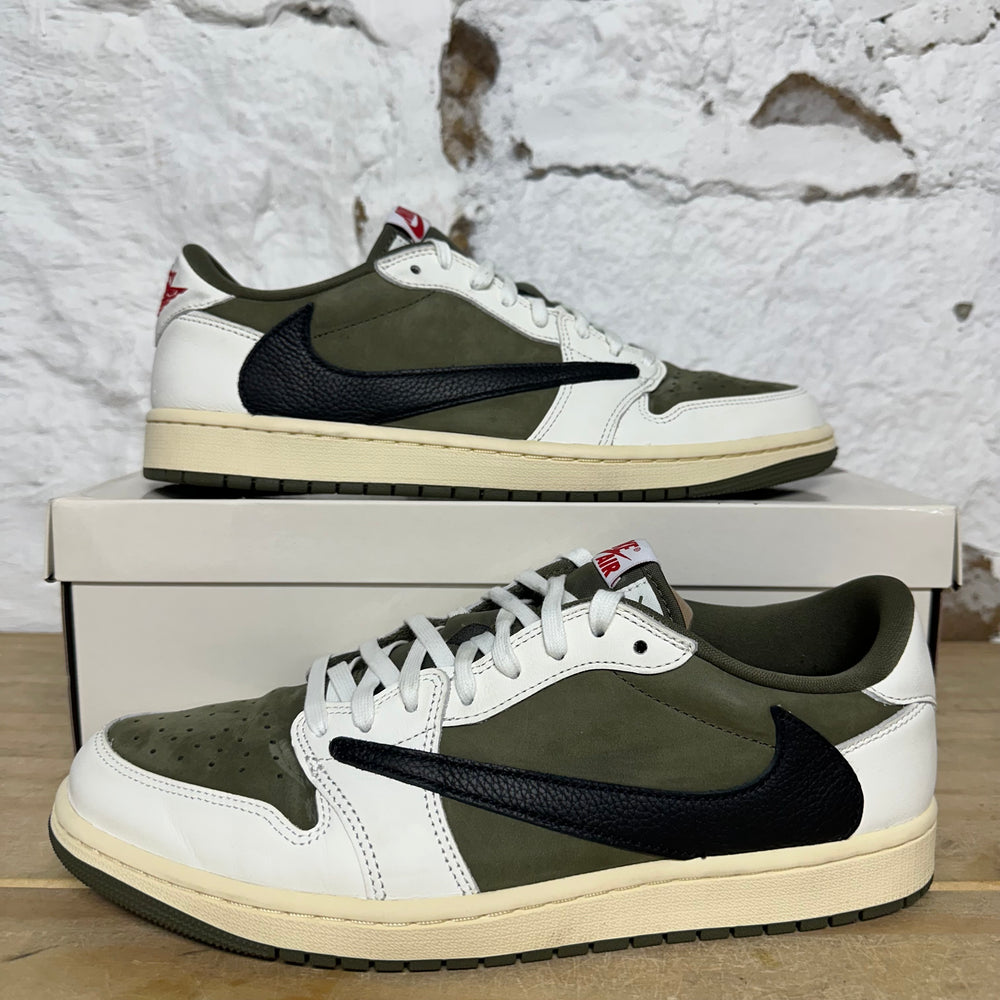 Air Jordan 1 Low Travis Scott Medium Olive Sz 11