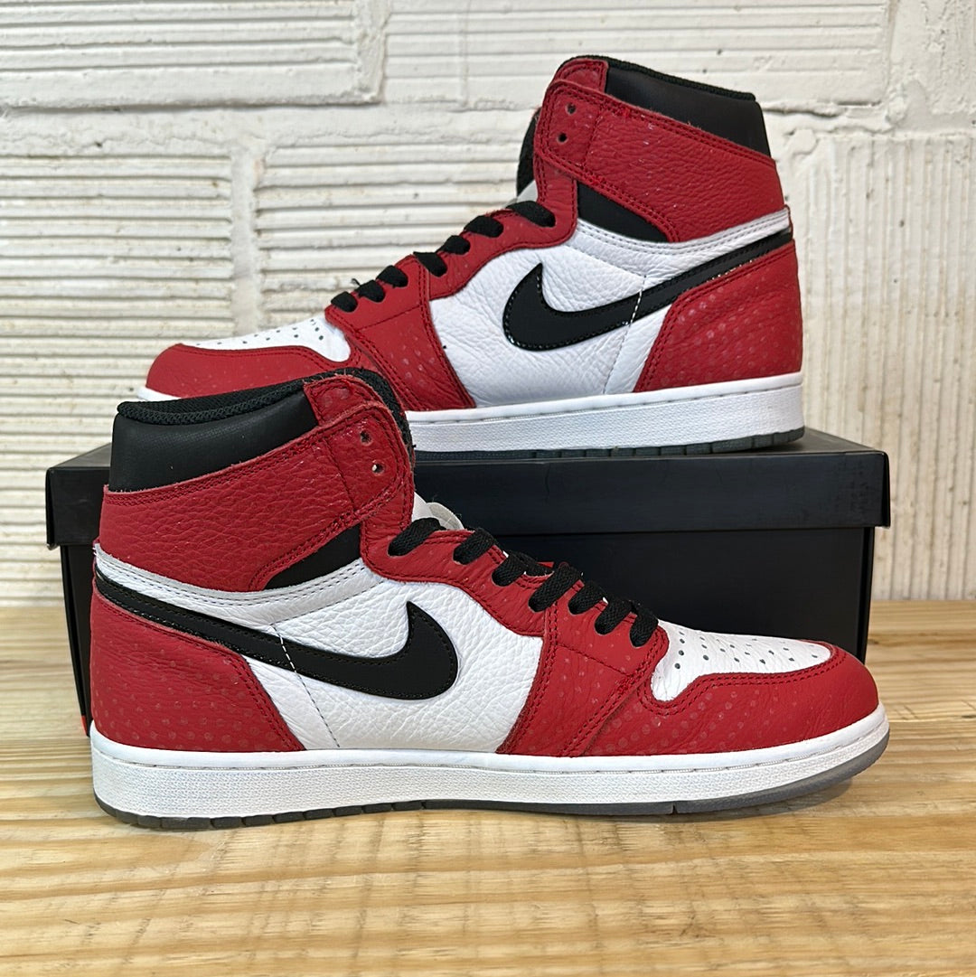 Air Jordan 1 High Spider-Man Origin Story Sz 10.5