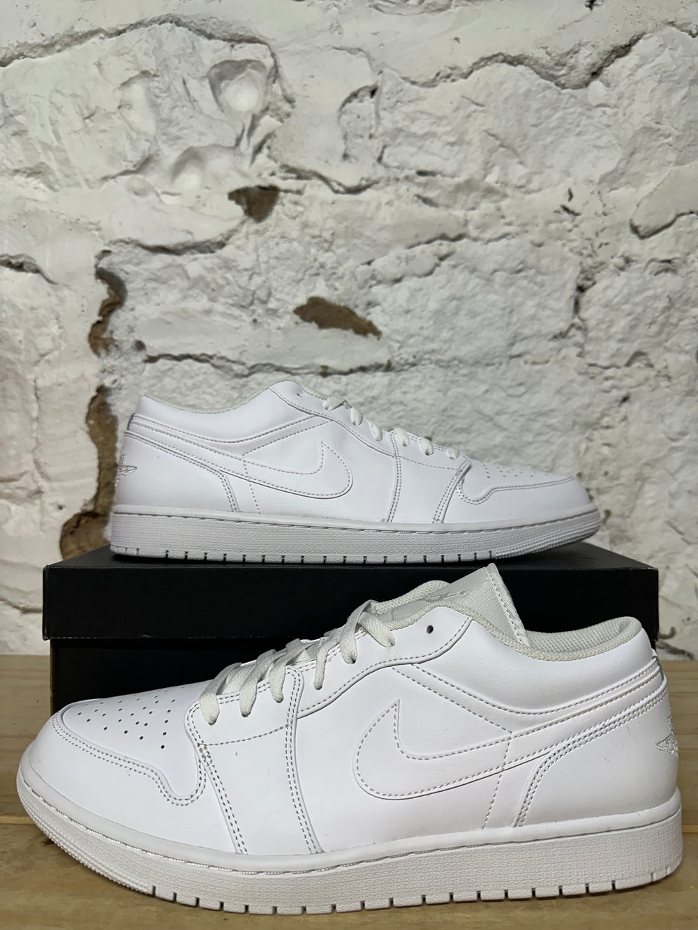 Air Jordan 1 Low Triple White Sz 14 DS
