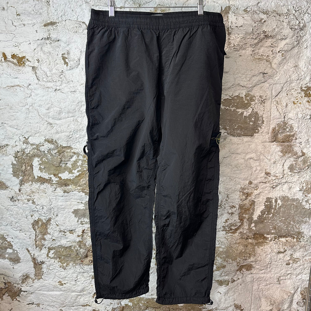 Stone Island Pantalone Regular Nylon Pants Black Sz 36 DS