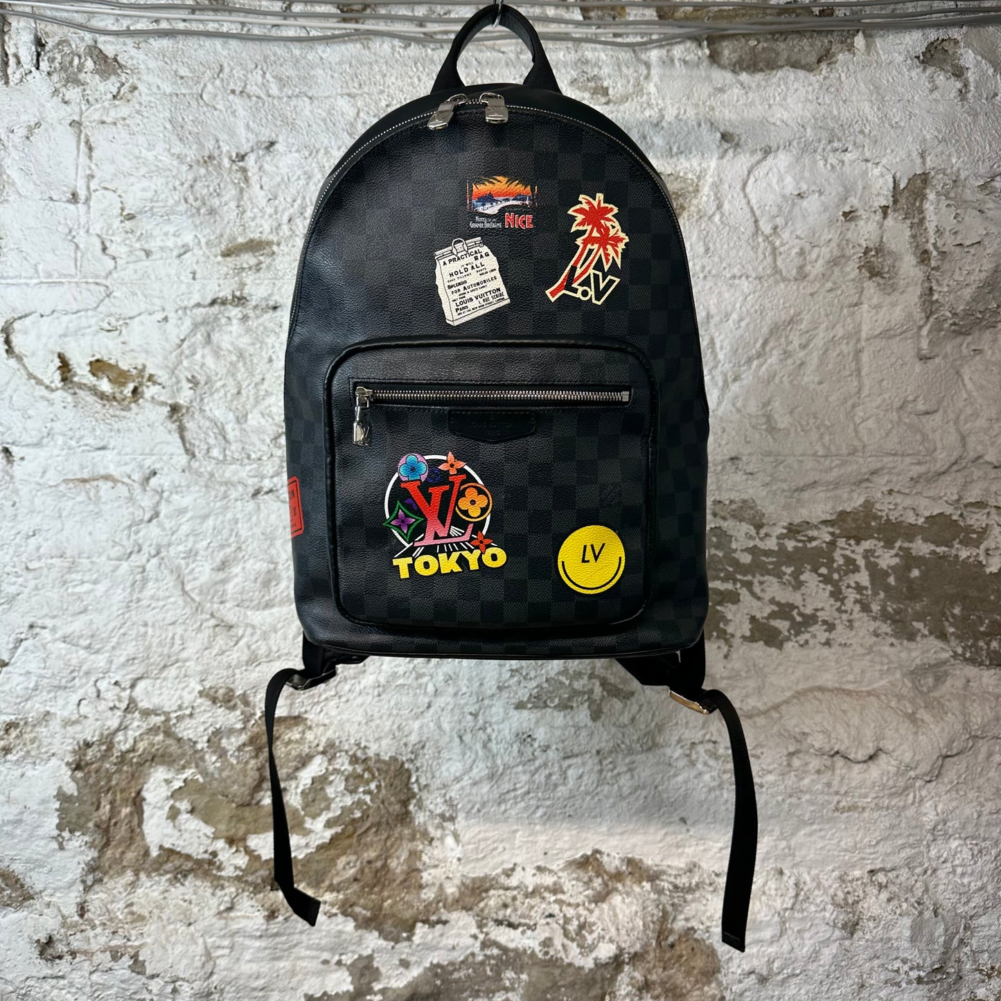 Louis Vuitton Damier Graphite Stickers Backpack