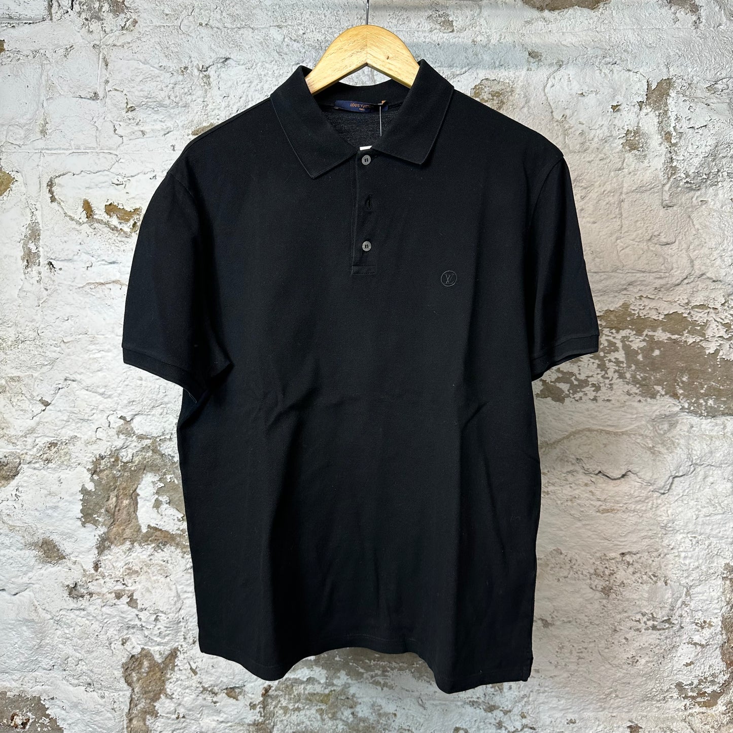 Louis Vuitton Small Logo Polo Shirt Black Sz XL (L)