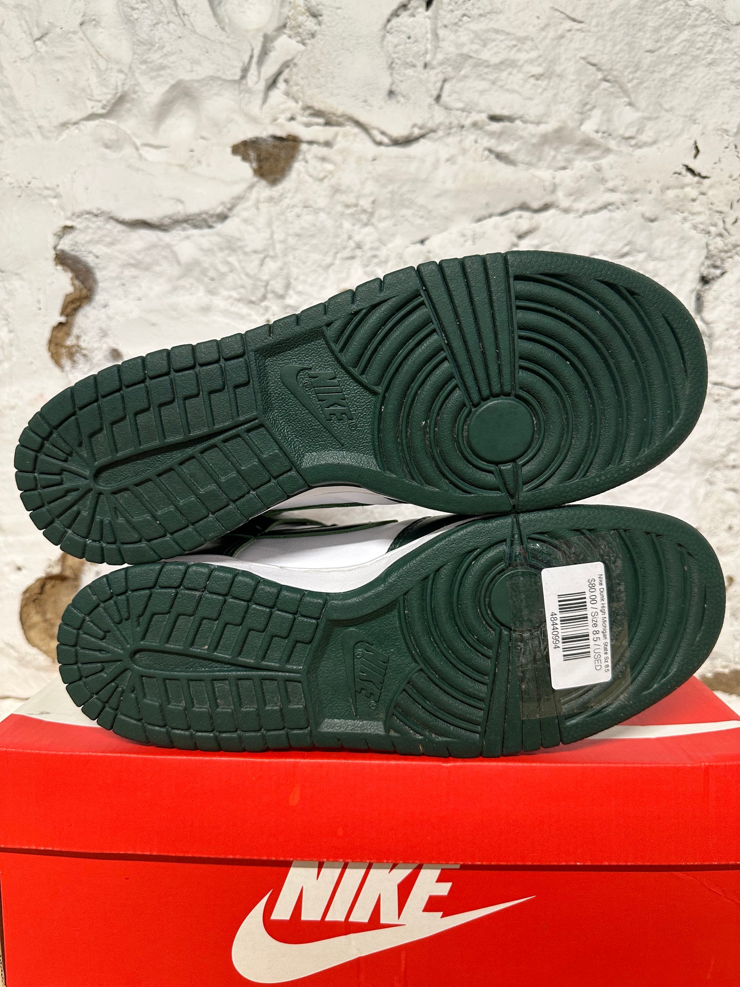Nike Dunk High Michigan State Sz 8.5