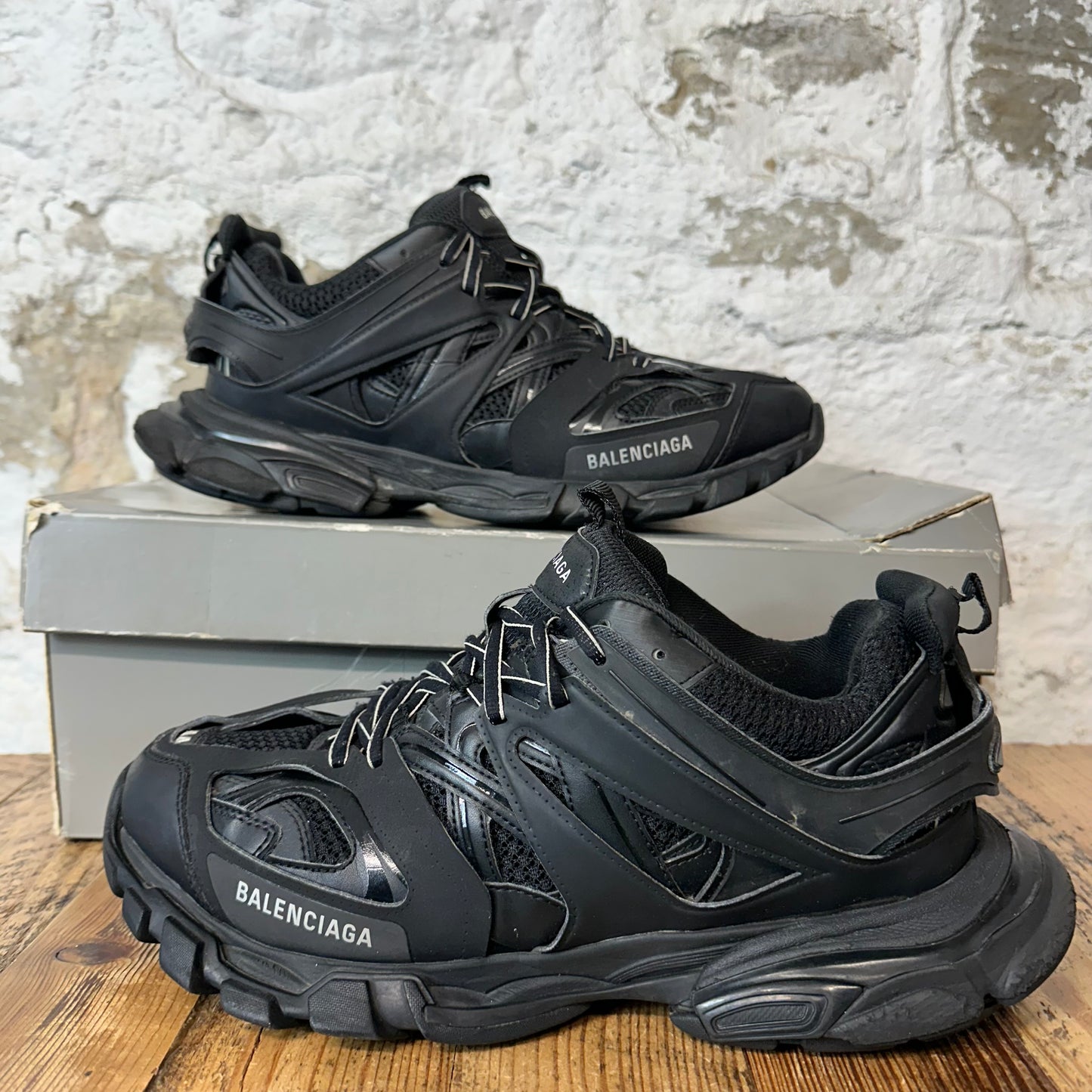Balenciaga Track Runner Triple Black Sneaker Sz 11 (44)