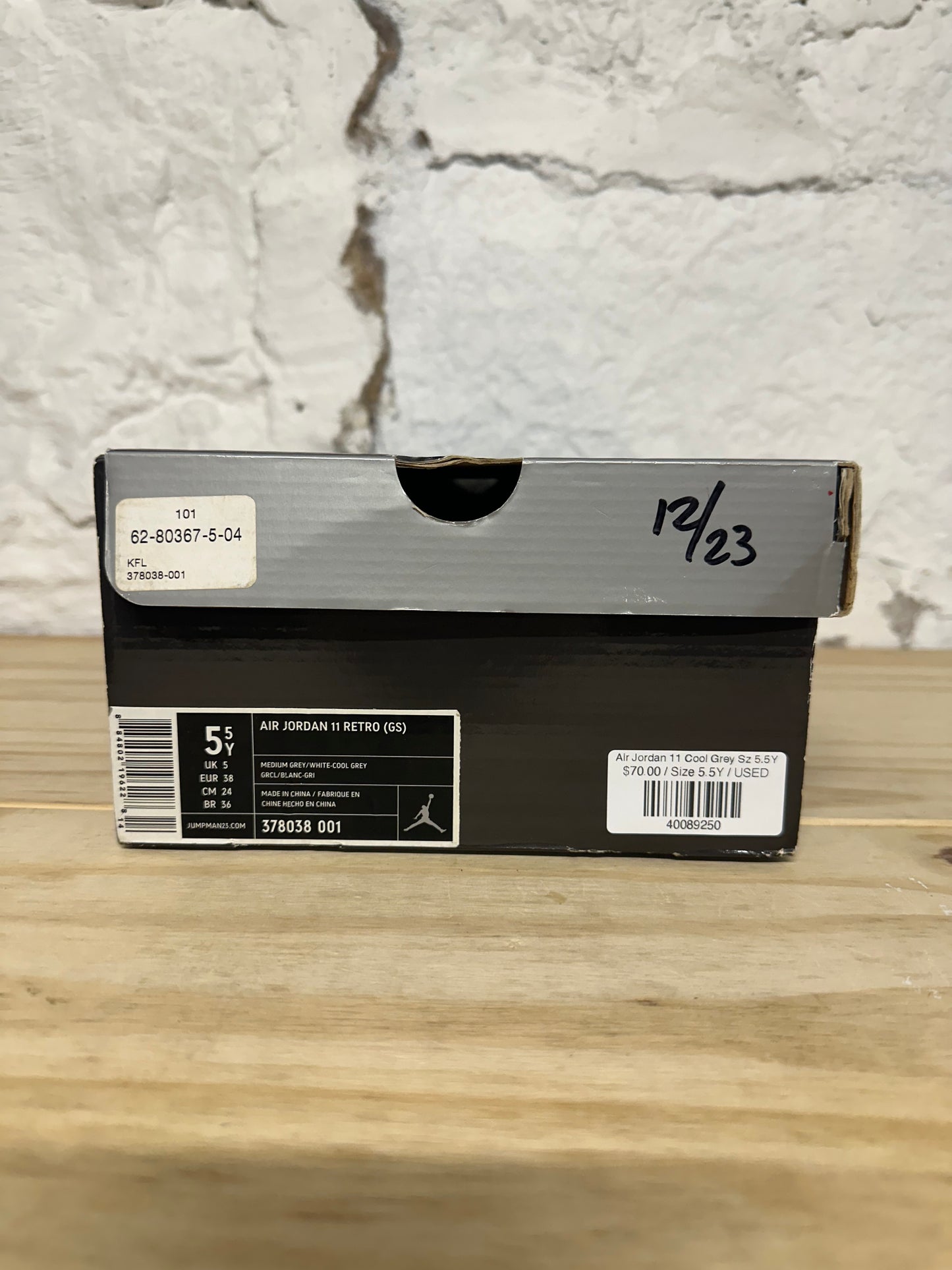 Air Jordan 11 High Cool Grey (2010) Sz 5.5Y