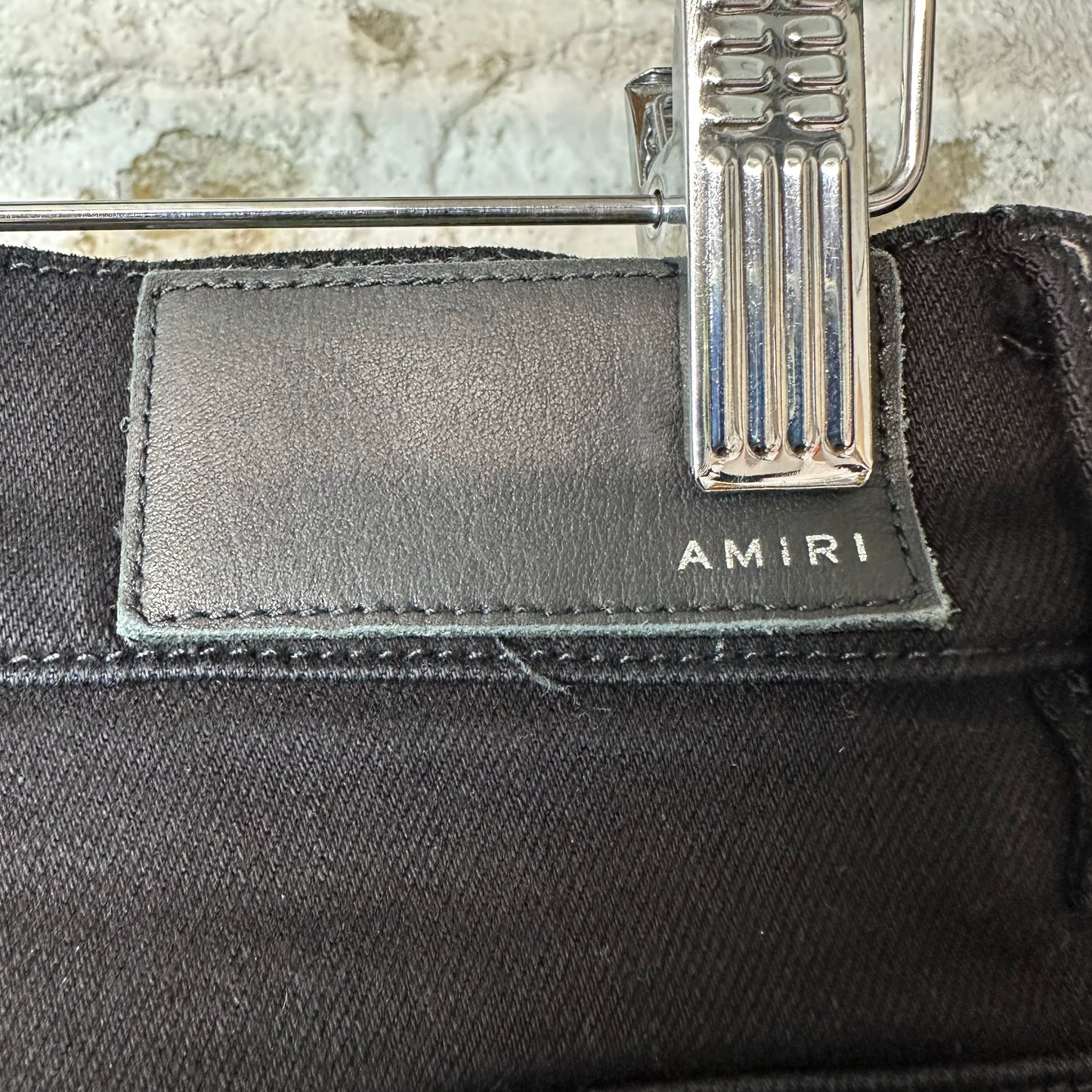 Amiri Silver Bones Black Denim Jeans Sz 28