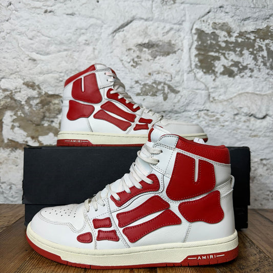 Amiri High Red Skeleton White Cream Sneaker Sz 11 (44)