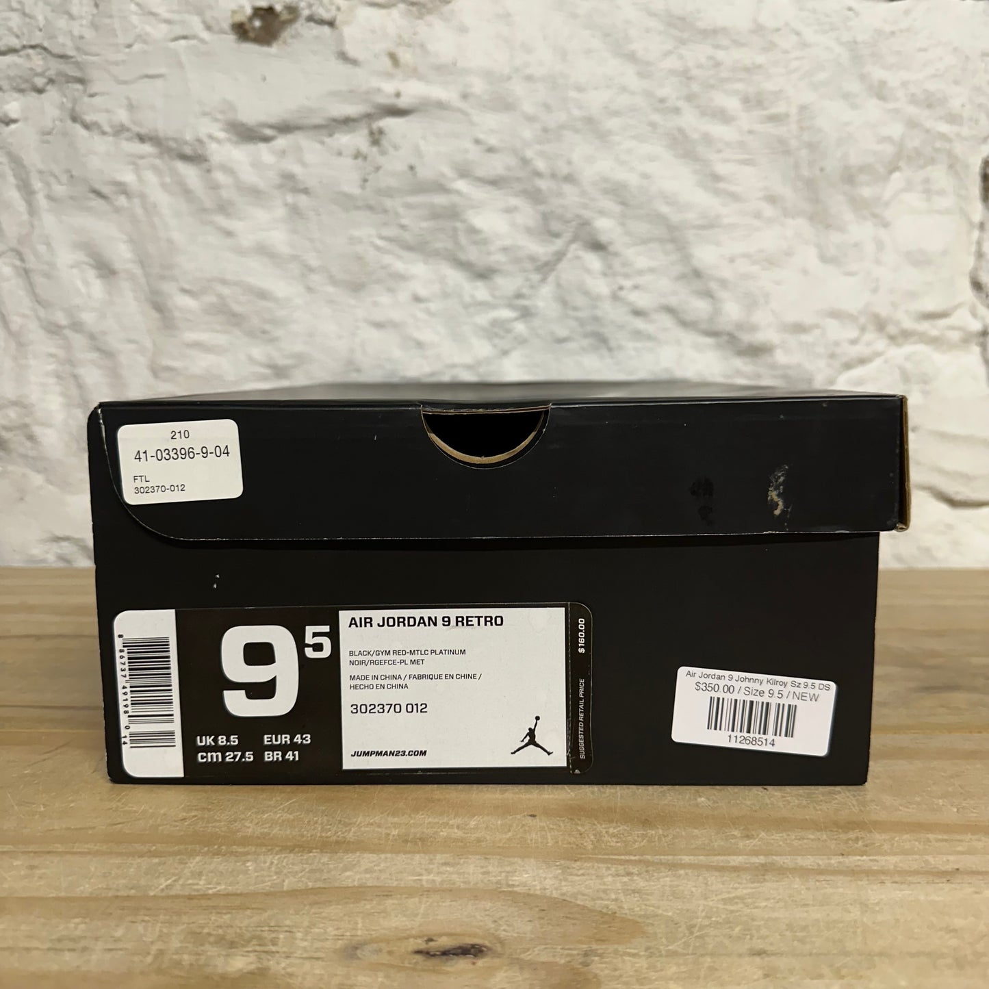 Air Jordan 9 Johnny Kilroy Sz 9.5 DS