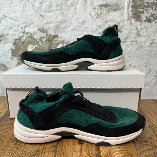 Chanel Black CC Green Black Trainer Sz 9 (42) No Box