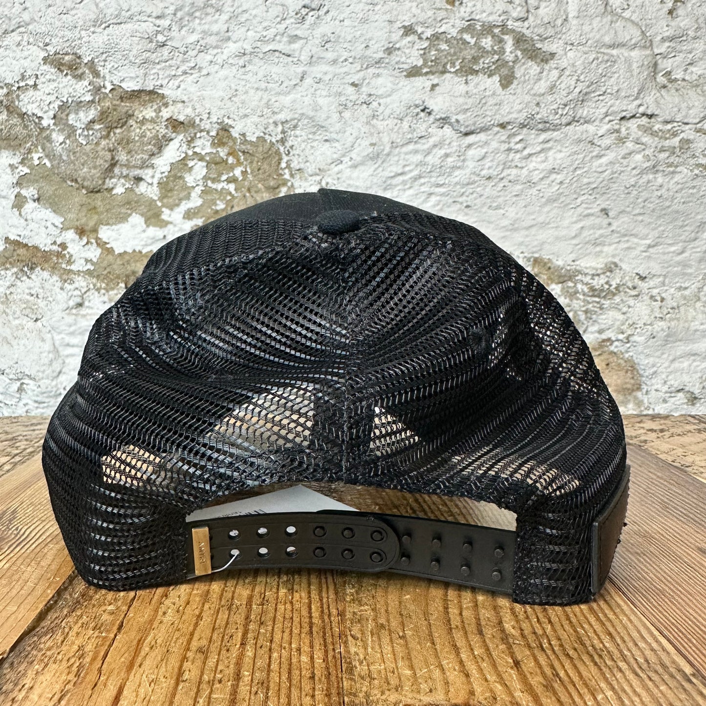 Amiri Red Spell Black Trucker Hat