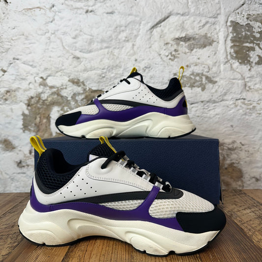 Dior B22 White Purple Black Sneaker Sz 8 (41)