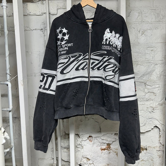 Vale Sport Derby Black White Hoodie Sz XXL