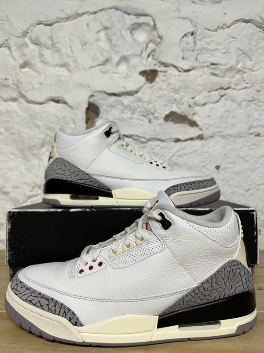 Air Jordan 3 White Cement Reimagined Sz 10.5