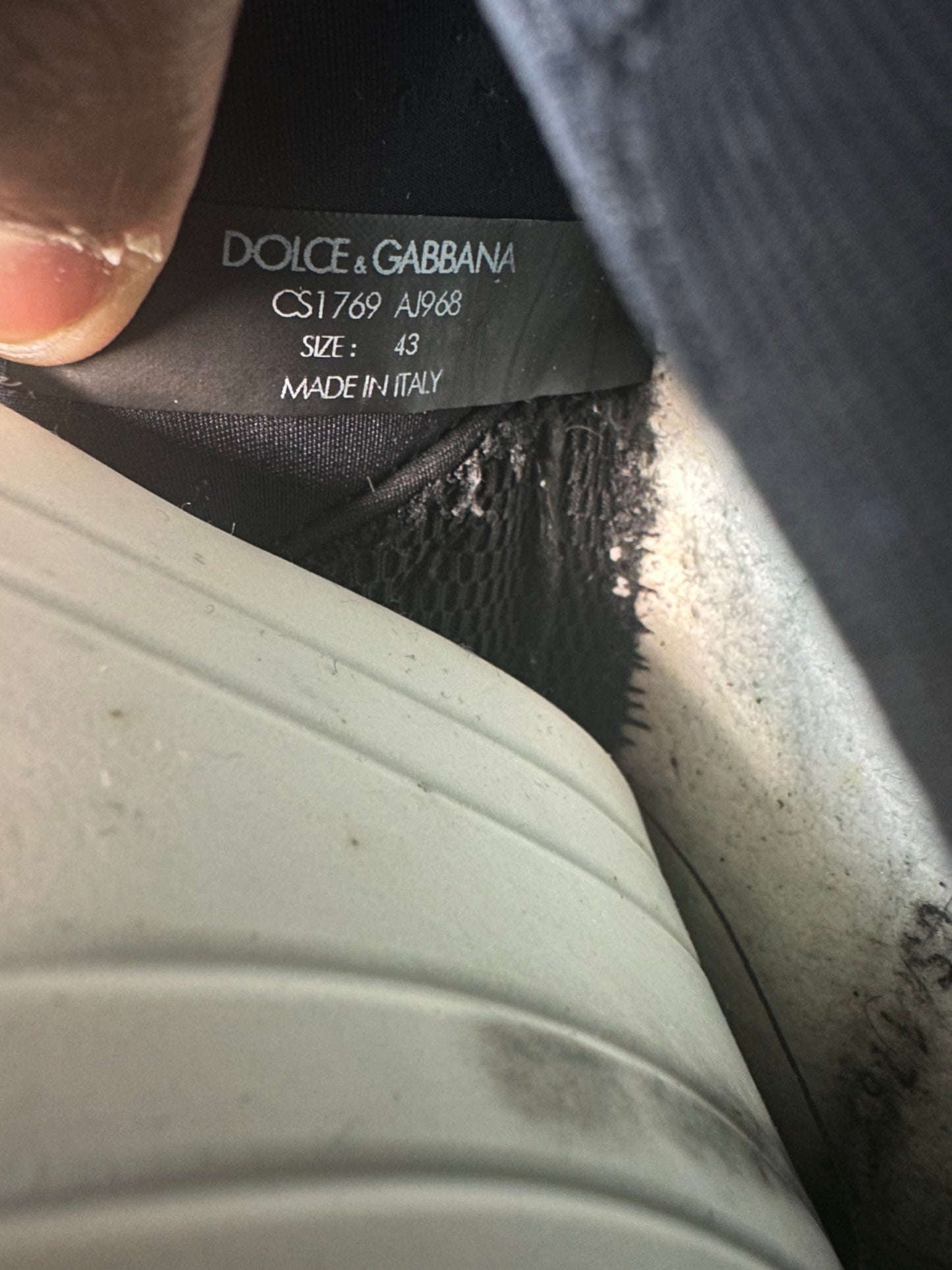 Dolce Gabbana NS1 Triple Black Sneaker Sz 10 (43)