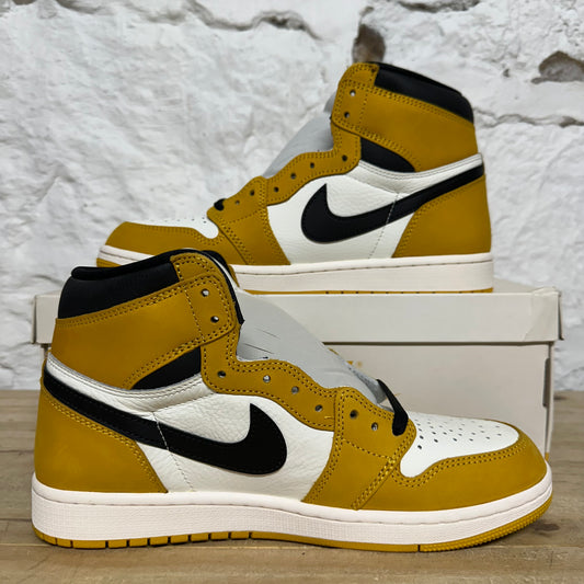 Air Jordan 1 High Yellow Ochre Sz 9
