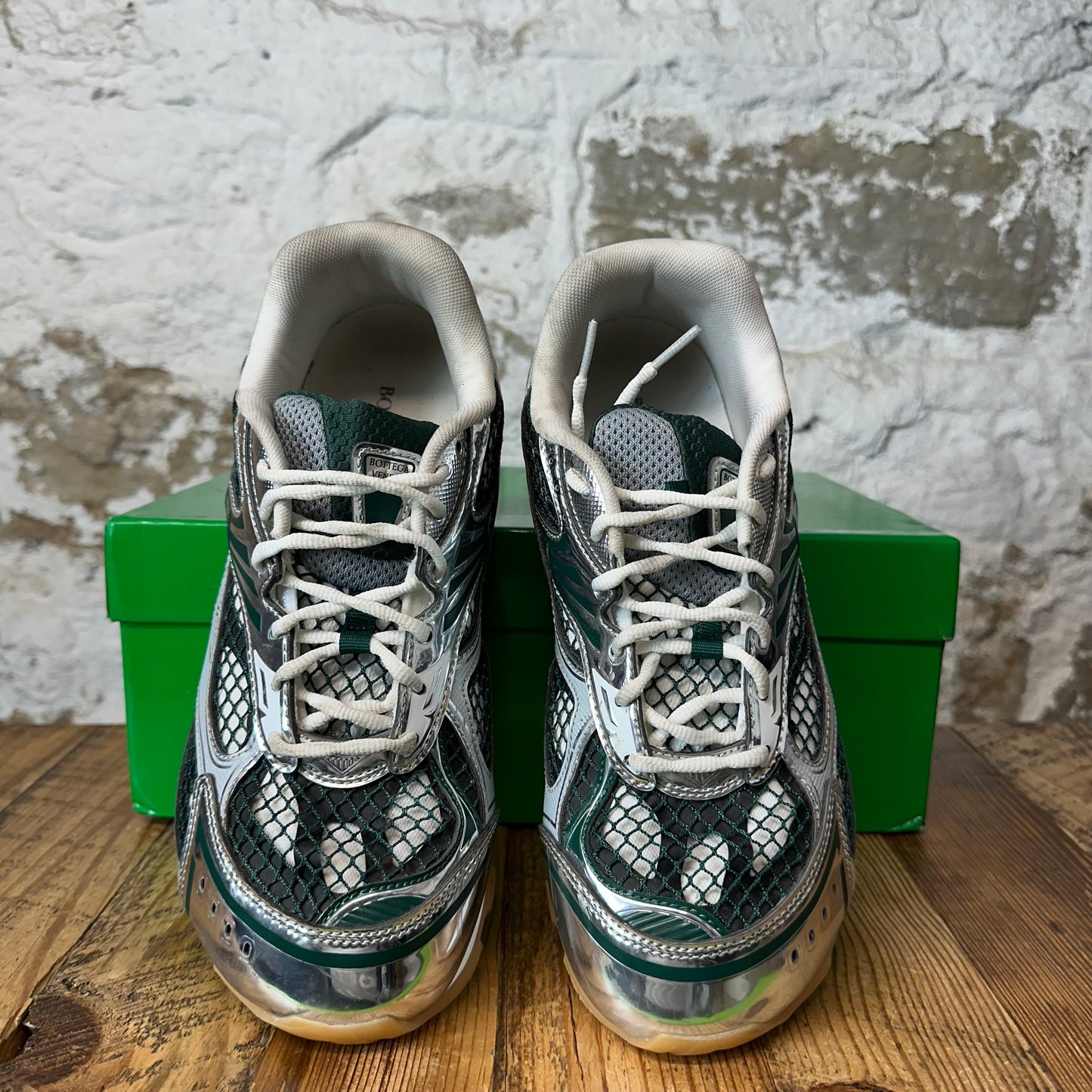 Bottega Veneta Billiard Silver Orbit Sneaker Sz 11 (44)