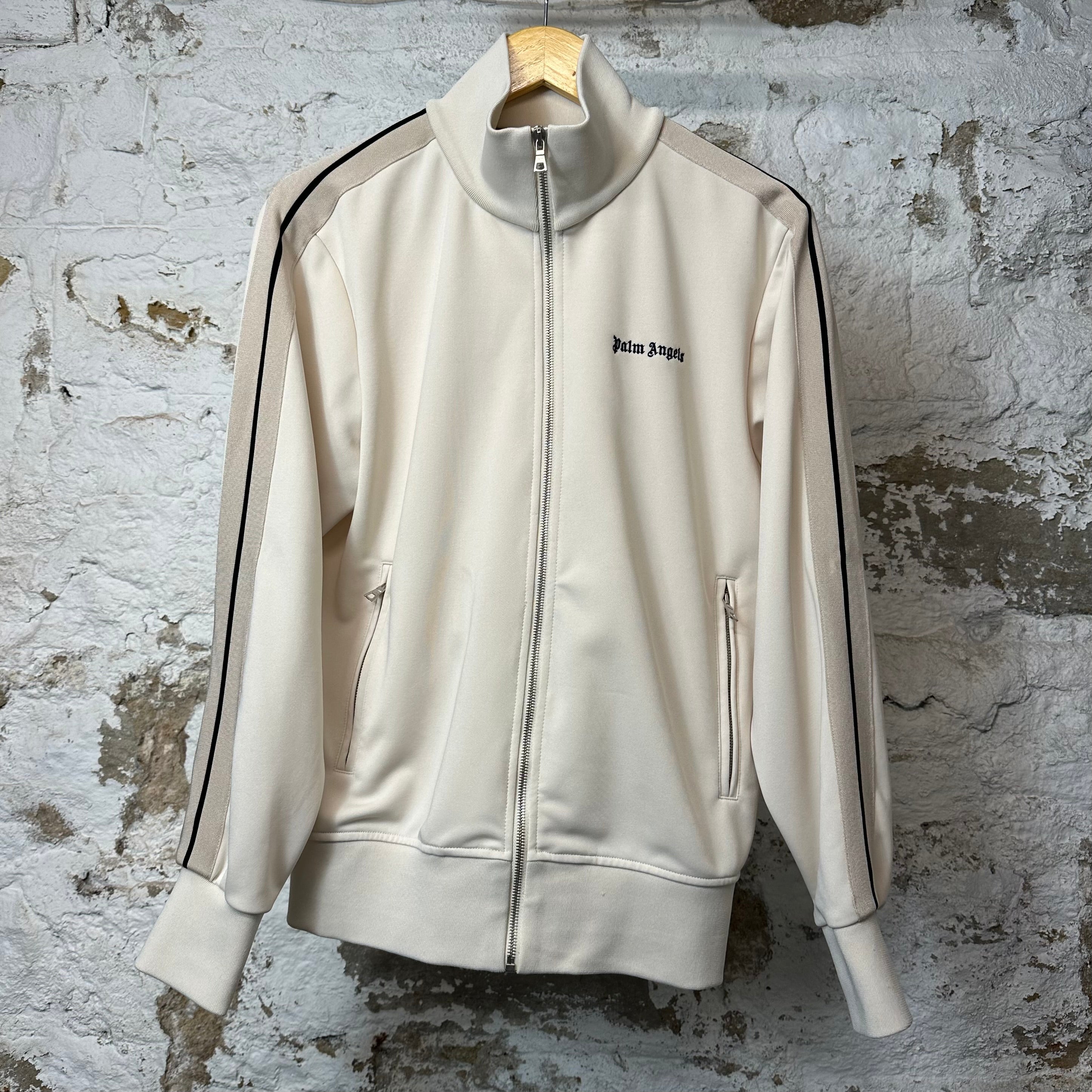 Palm Angels Cream Track Jacket Sz M