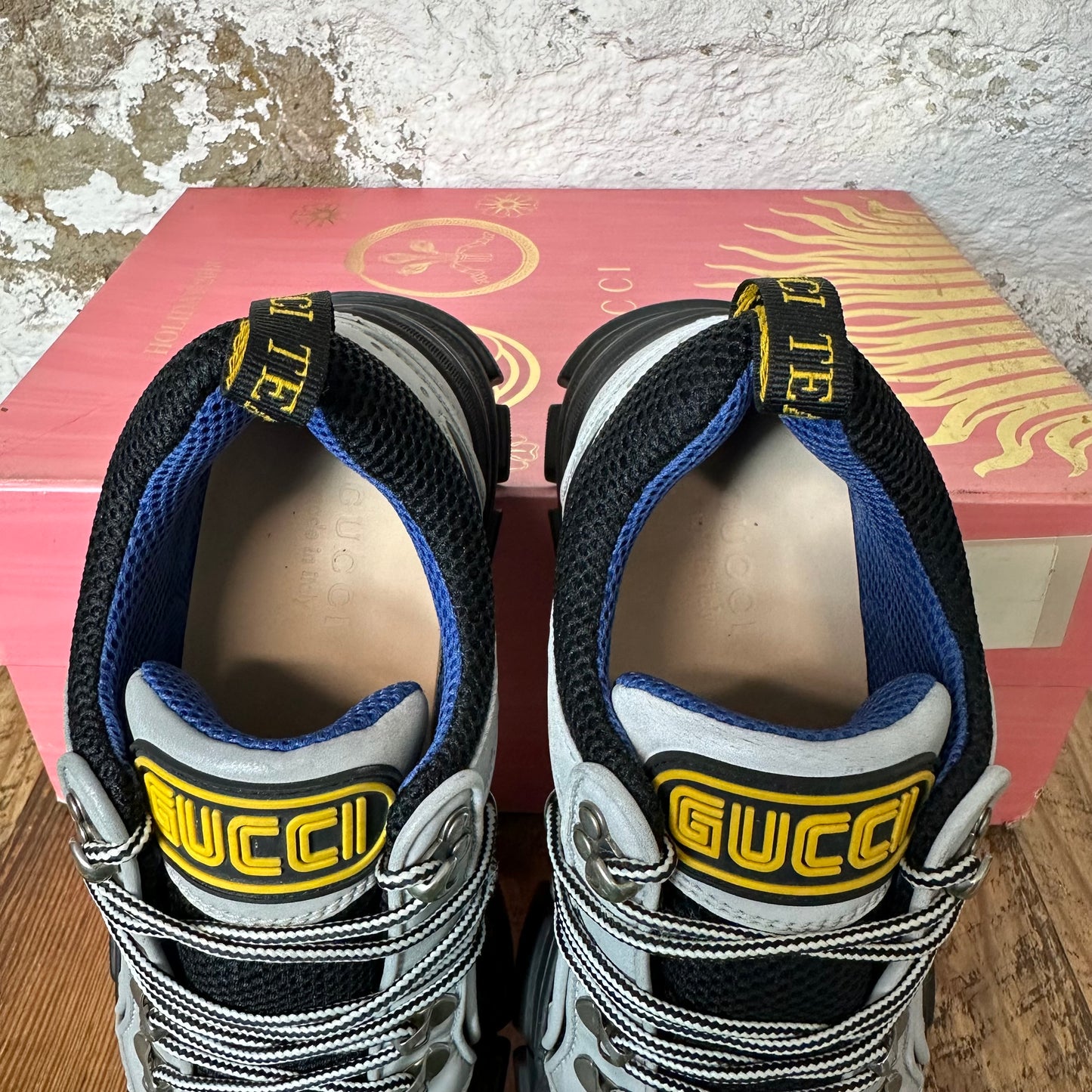 Gucci 3M Flashtrek Boot Black Sz 7