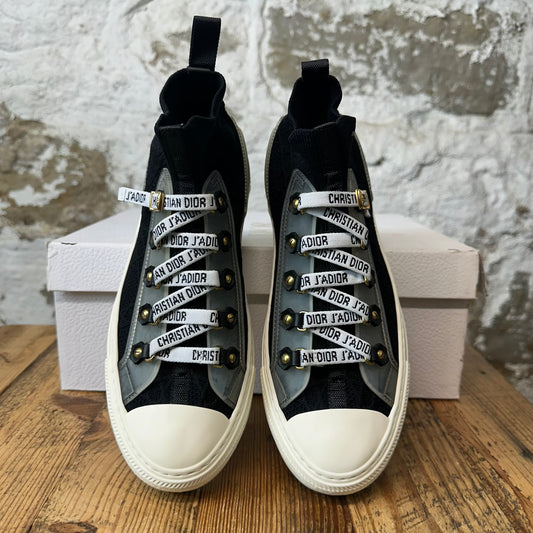 Dior Walk N Dior Cannage Knit Black White Sneaker Sz 5 (37)