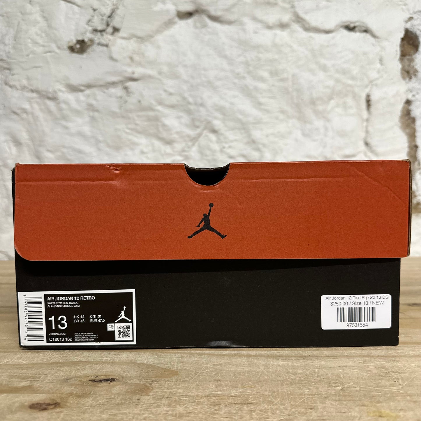 Air Jordan 12 Taxi Flip Sz 13 DS