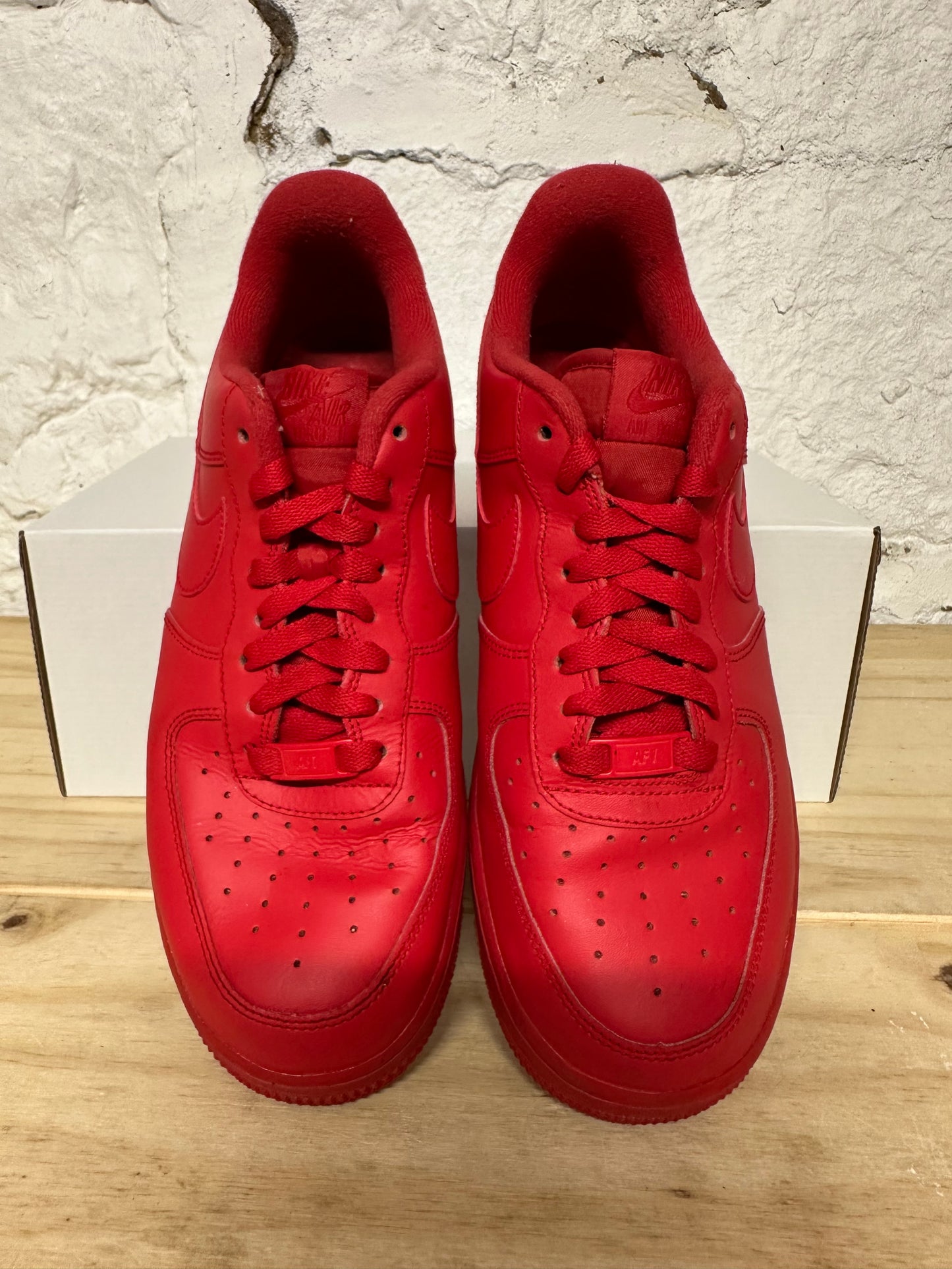 Nike Air Force 1 Low Triple Red Sz 8