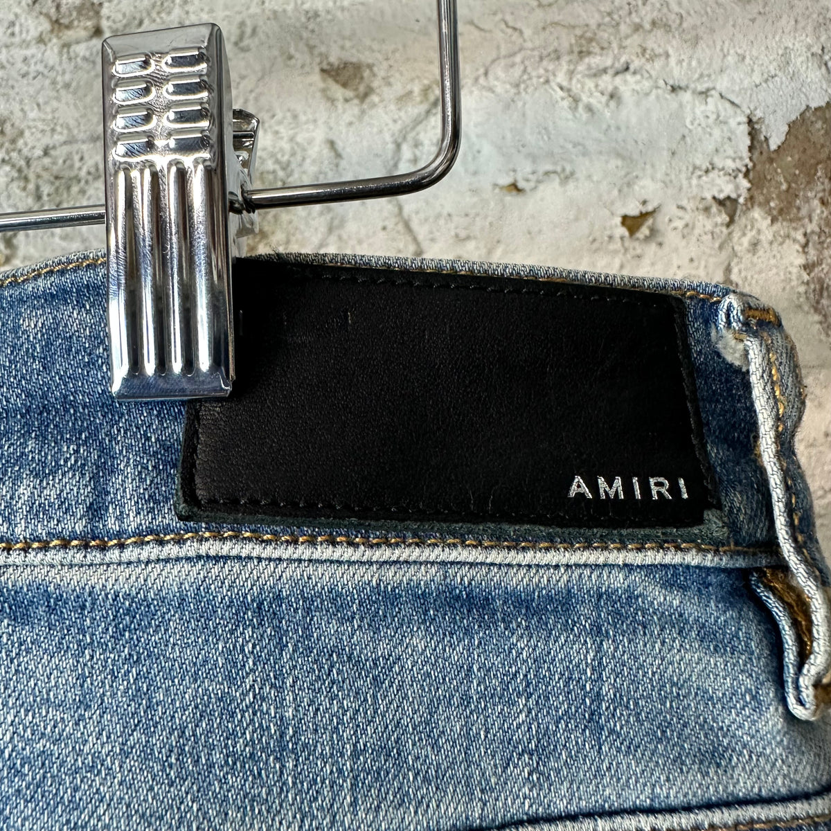 Amiri MX1 Denim Spell Blue Denim Jeans Sz 36