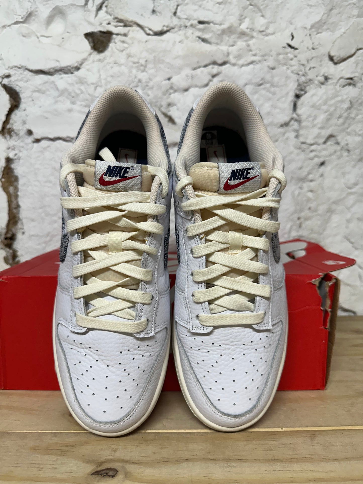 Nike Dunk Low Denim White Sz 10