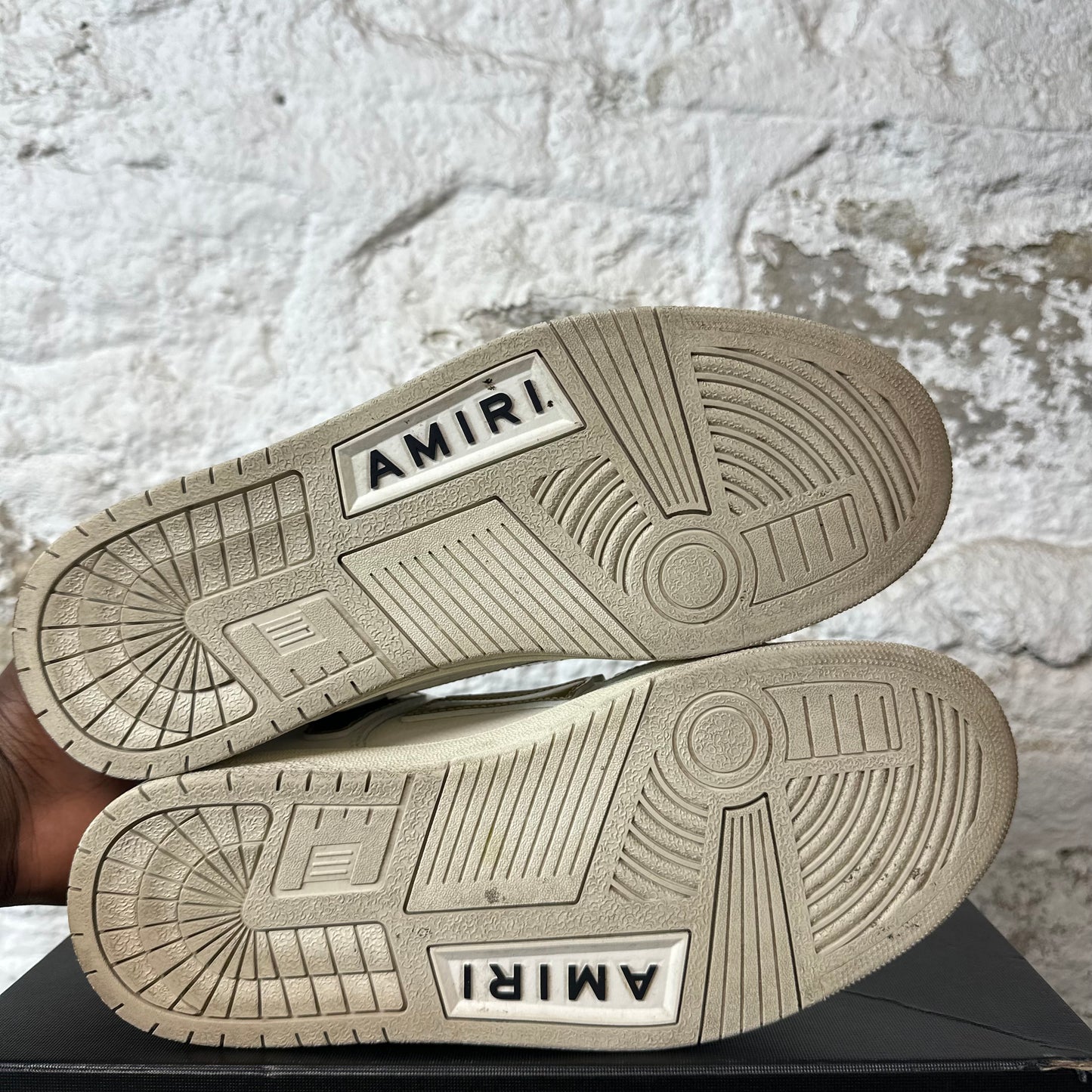 Amiri Gold Skeleton White Sneaker Sz 10 (43)