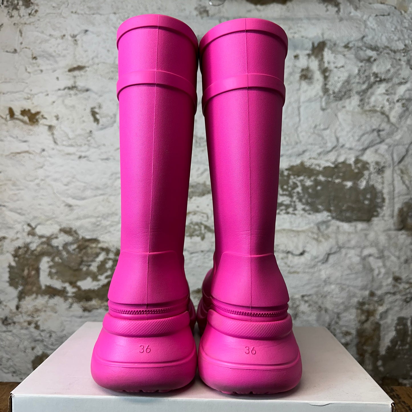 Balenciaga Pink Croc Boot Sz 4.5 (36)