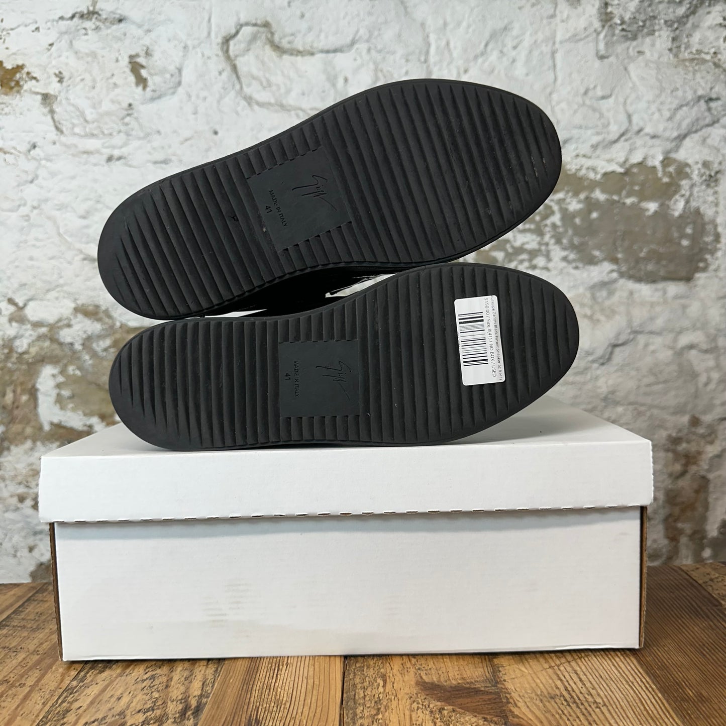 Giuseppe Zanoti Black Patent Sneaker Sz 8 (41)