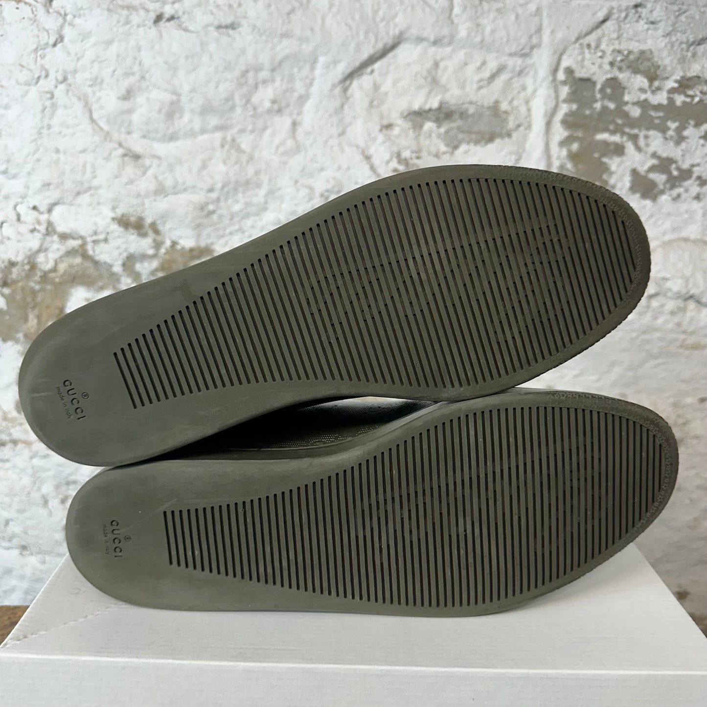 Gucci Green Monogram High Top Sneaker Sz 13 No Box