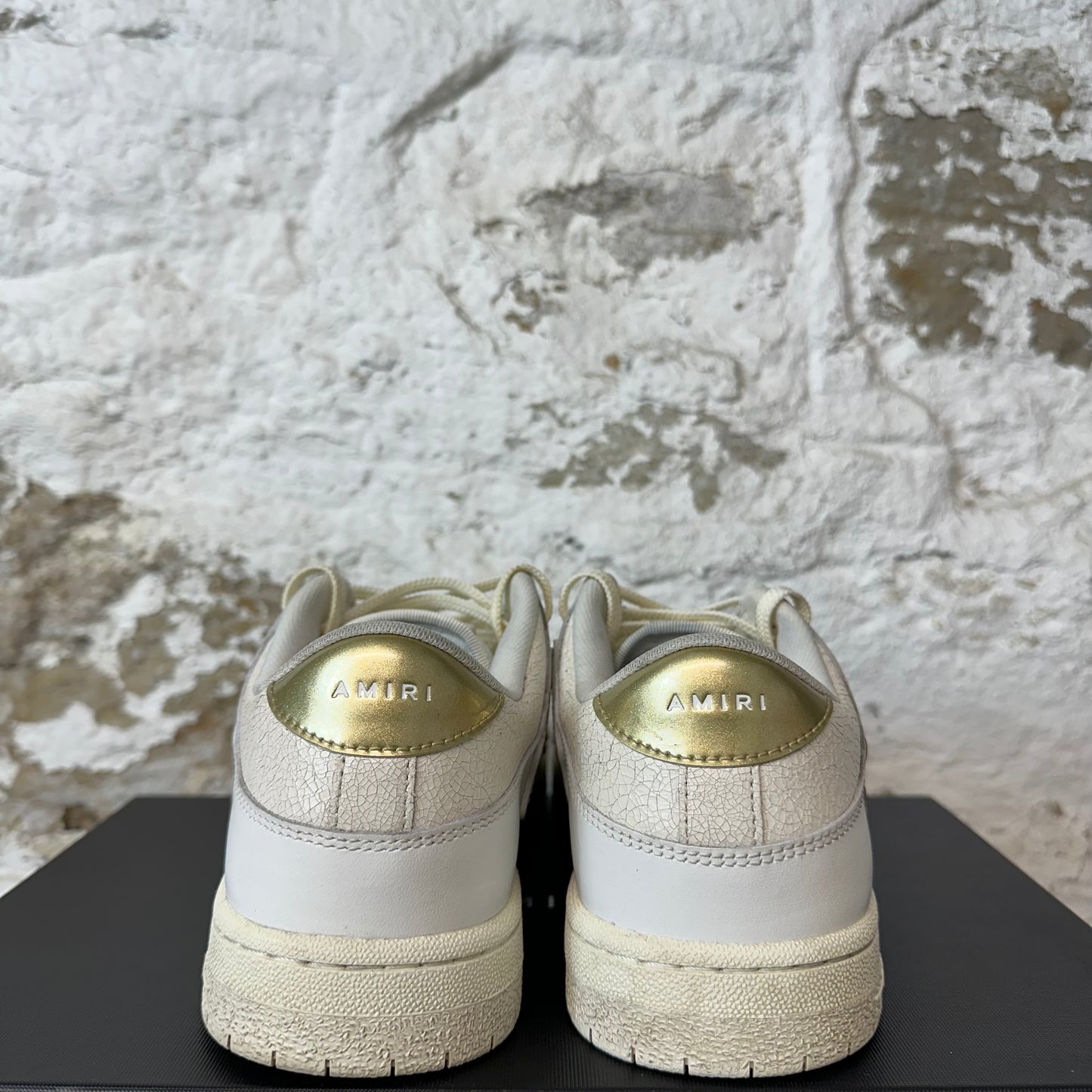 Amiri Gold Skeleton White Sneaker Sz 10 (43)
