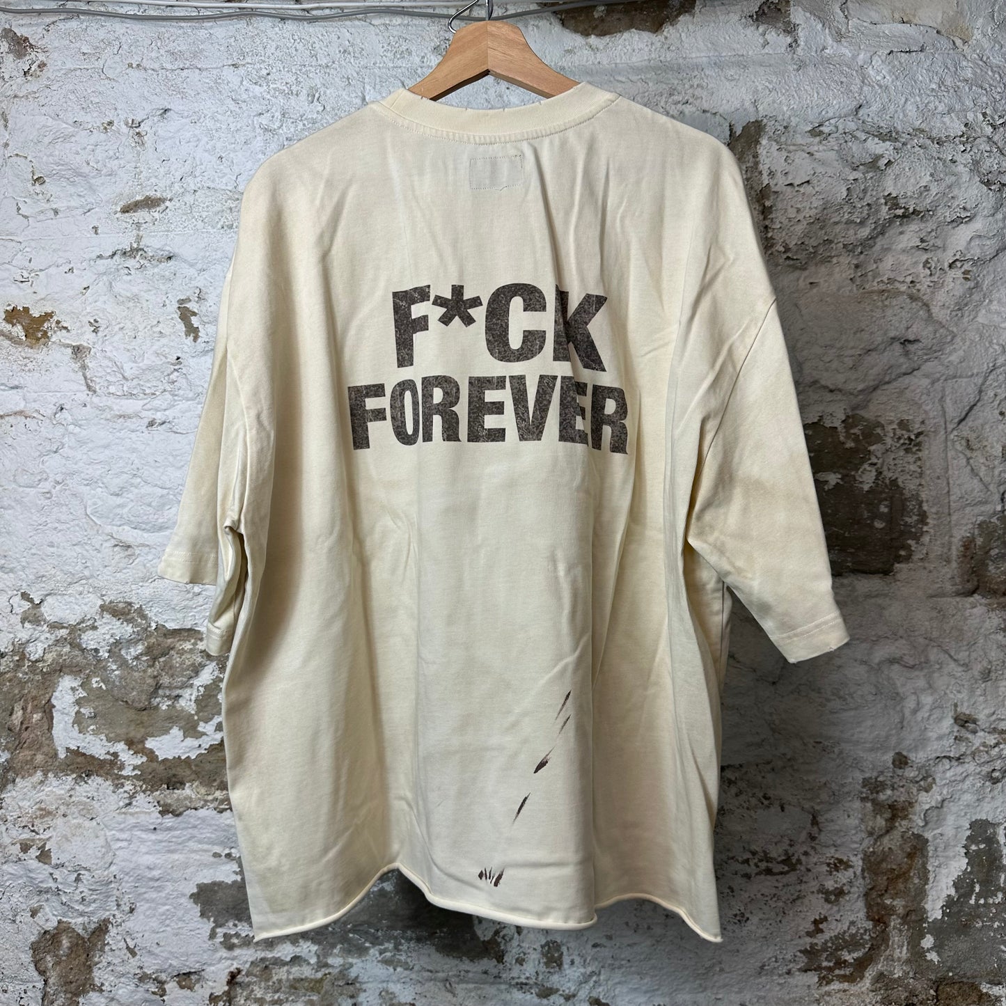 Bottega Desires Sex Sells Cream T-Shirt Sz XL