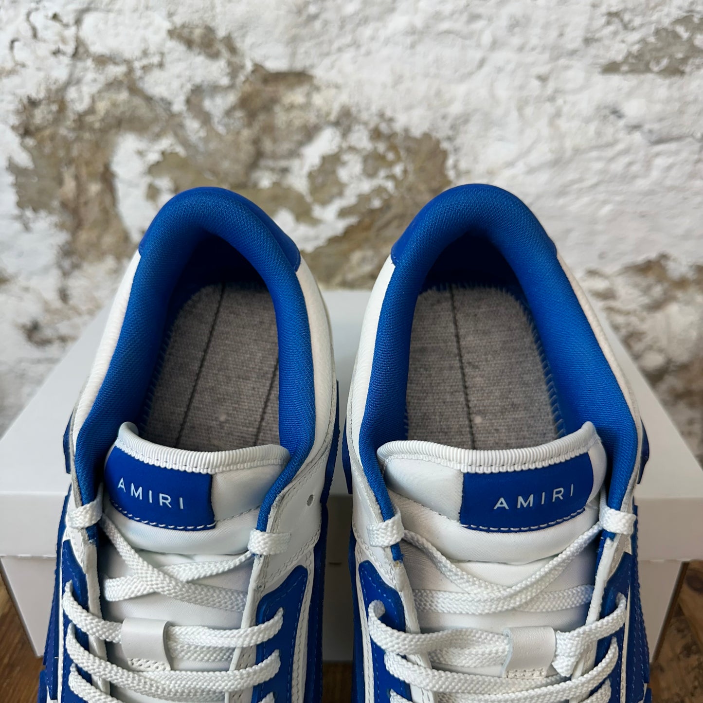 Amiri Blue Skeleton White Sneaker Sz 15 (48) No Box