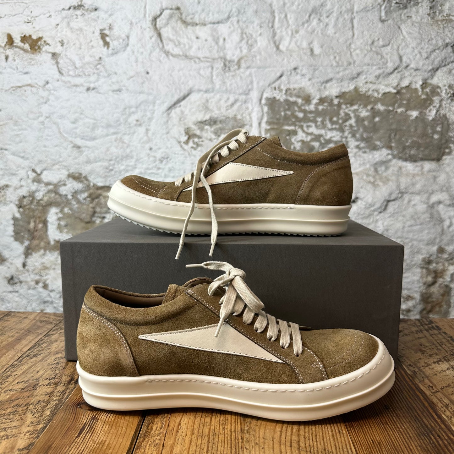 Rick Owens Vintage Sumi Brown Milk Sneaker DS