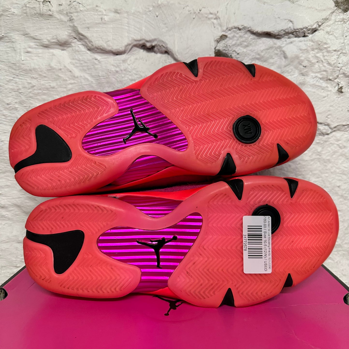 Air Jordan 14 Low Shocking Pink Sz 10.5 (12W)
