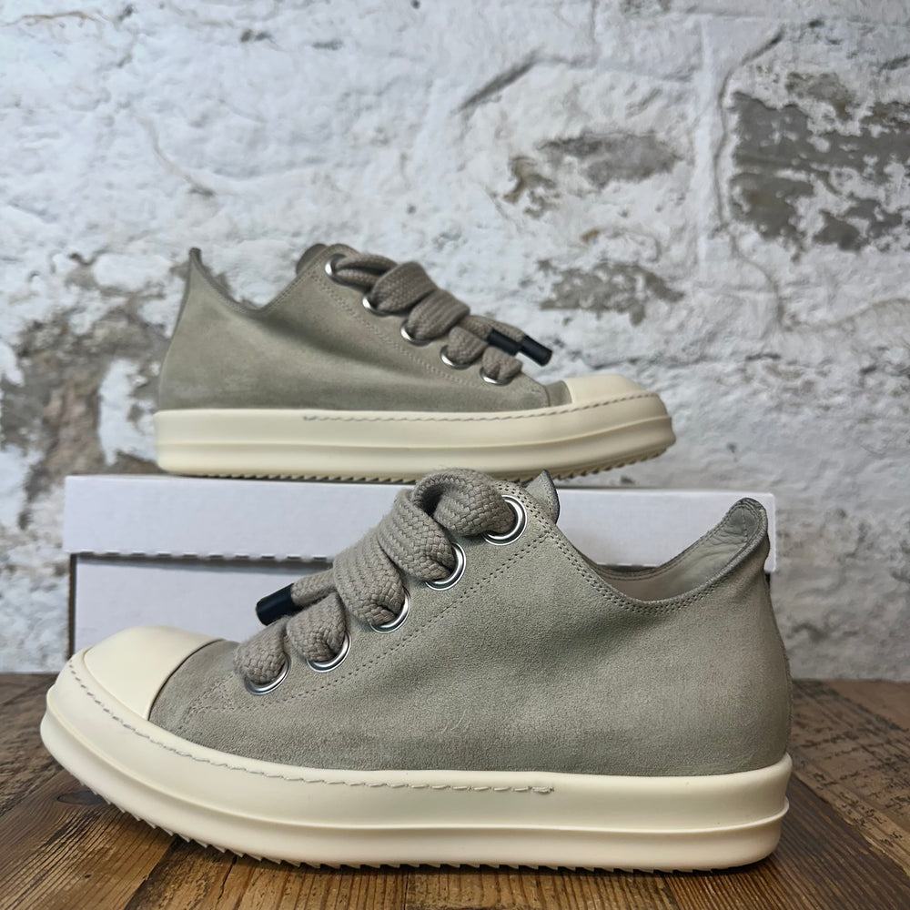 Rick Owens Jumbo Lace Grey Suede Milk Sneaker Sz 9 (42)
