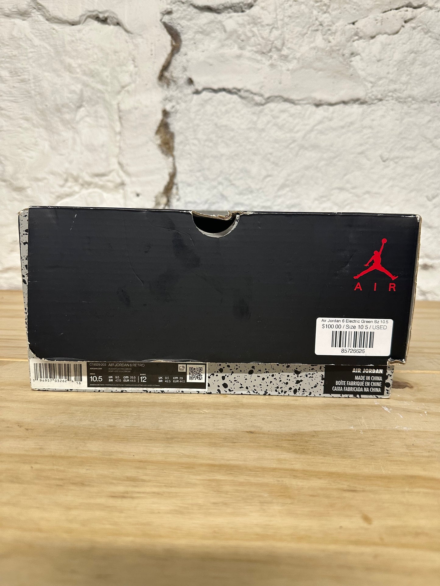 Air Jordan 6 Electric Green Sz 10.5