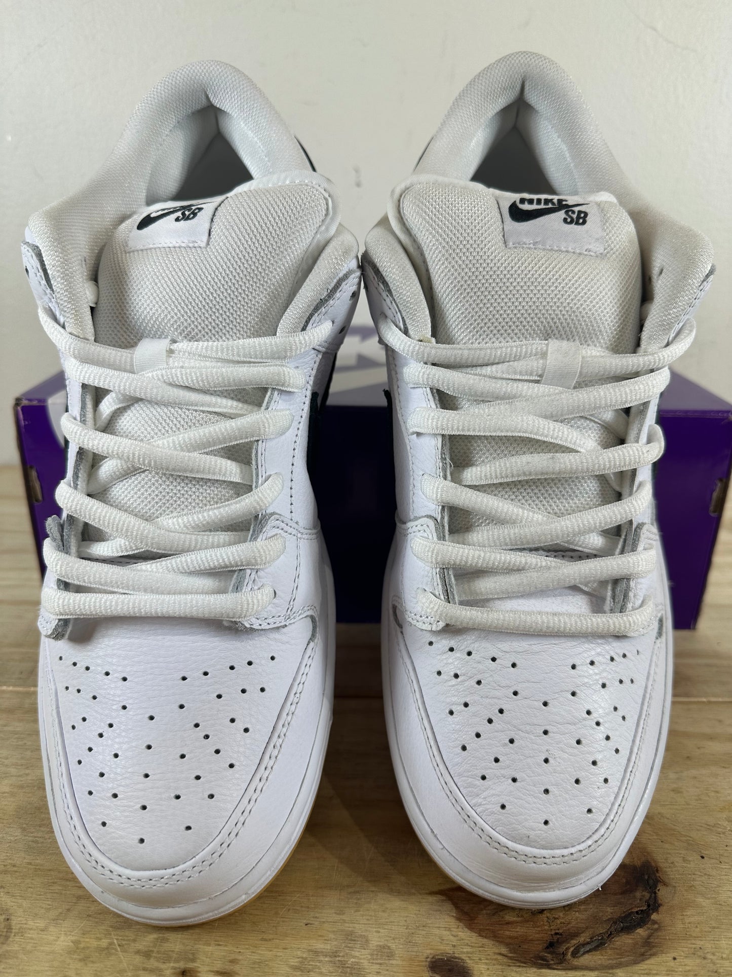 Nike SB Dunk Low Pro White Gum Sz 13 DS