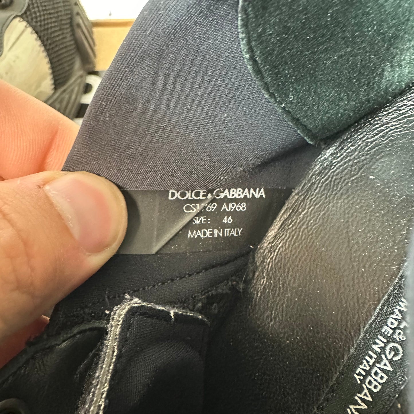 Dolce Gabbana NS1 Triple Black Sneaker Sz 13 (46)