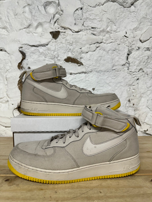 Nike Air Force 1 Mid Canvas Desert Sand Sz 14
